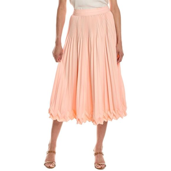 3.1 Phillip Lim WomensPleated Midi Skirt, Pink